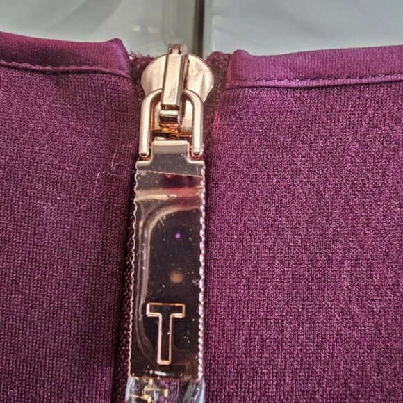 Ted Baker London Burgundy Midi Dress - Picture 8 of 12